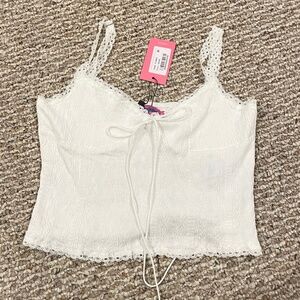 Edikted Lacey Knit Tank Top